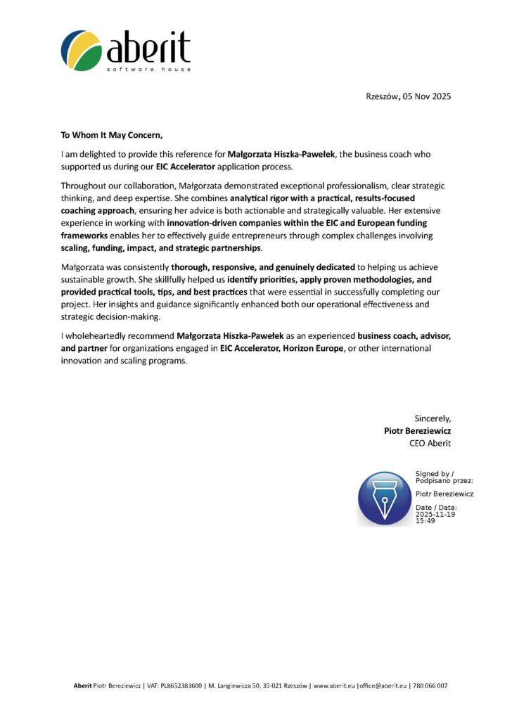 aberit draft reference en 2 sig