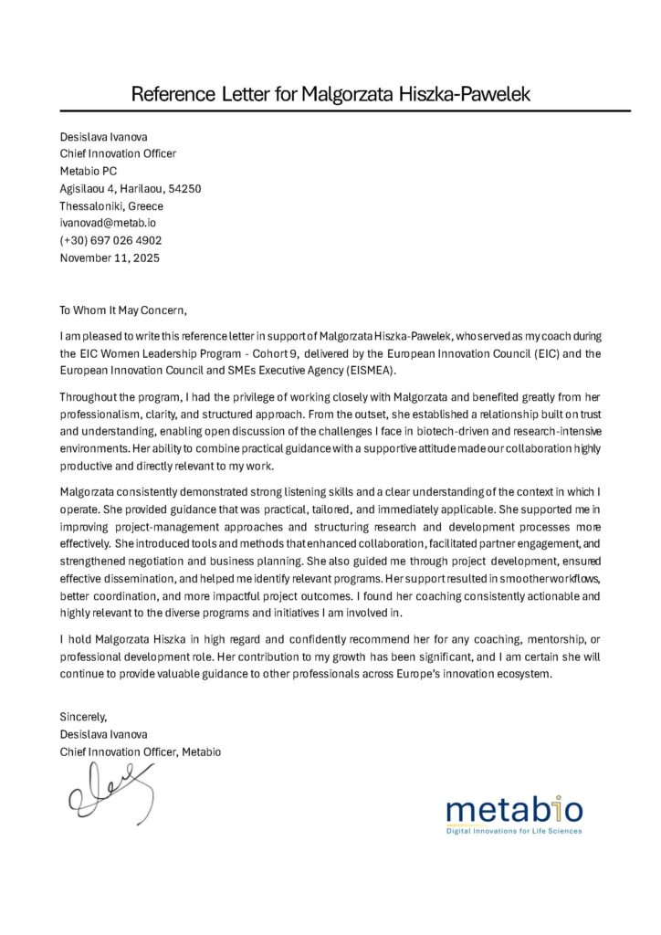 reference letter desislava ivanova